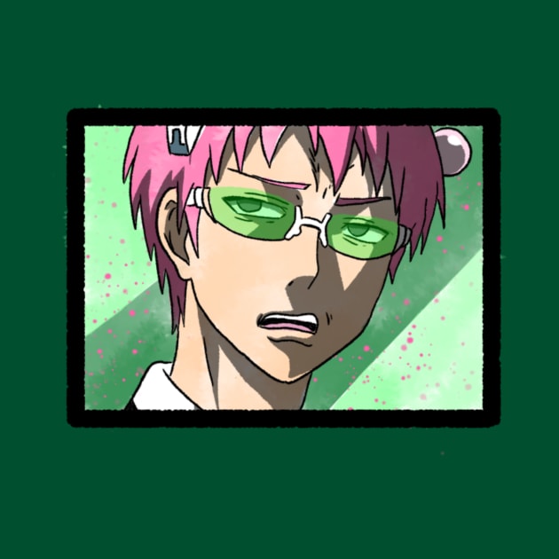 Saiki's Annoyed face by LexiMelton