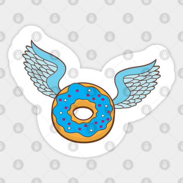 Flying Donut Doughnut Donuts Aufkleber Teepublic De In every way he has provided creative, thoughtful and excellent service. flying donut doughnut