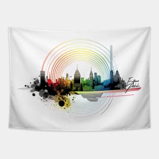 City Bursting Color Tapestry