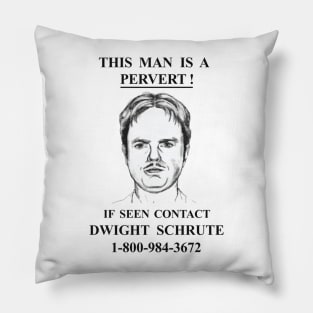 If Seen, Contact Dwight Schrute! (The Office) Pillow