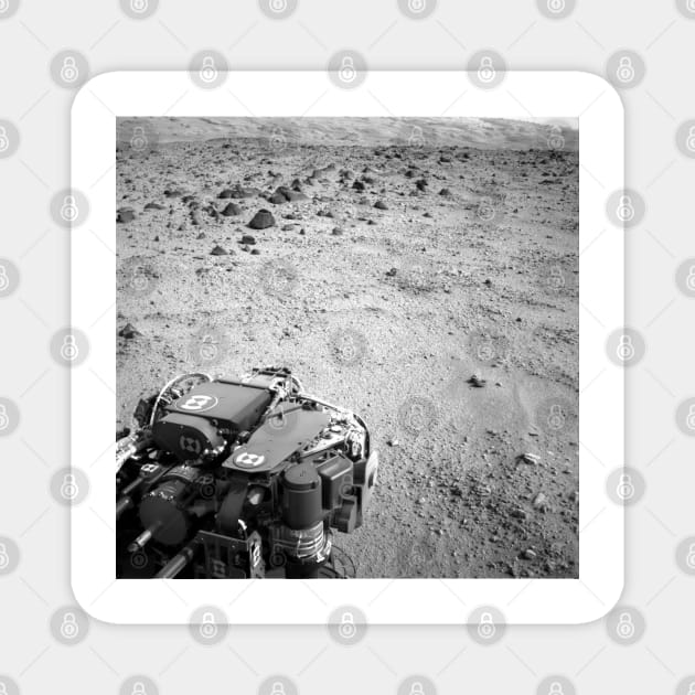 Lower slopes of Mount Sharp, Navigation Camera of NASA Mars rover Curiosity Magnet by immortalpeaches