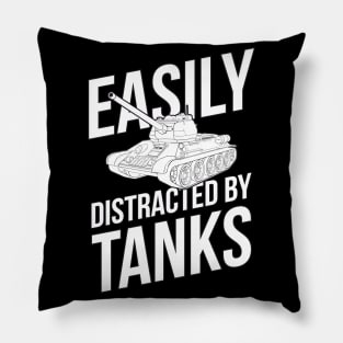 Easily distracted by tanks T-34-85 Pillow