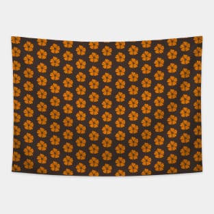 Orange Hibiscus Tapestry