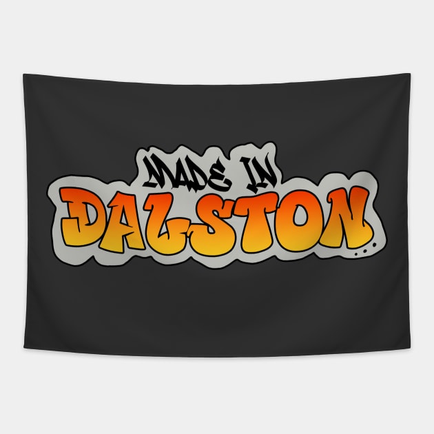 Made in Dalston I Garffiti I Neon Colors I Orange Tapestry by EverYouNique