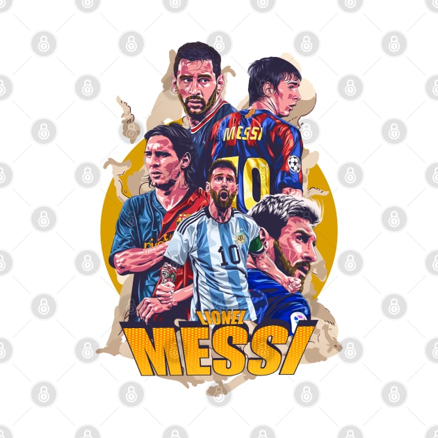 Messi's Evolution: A Visual Journey Through Footballing History by Futbol Art