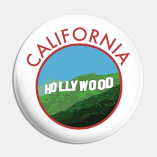 California Hollywood Badge Pin