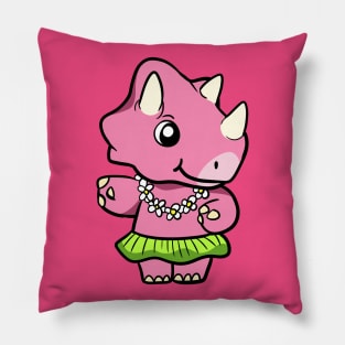 Hula Dino Pillow