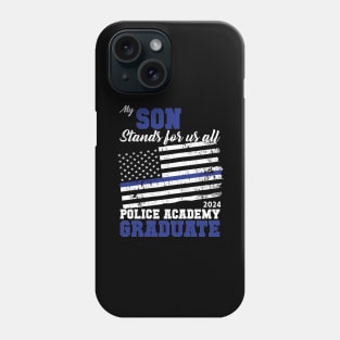 Proud of my Son Police Academy 2024 Graduation TShirt Phone Case