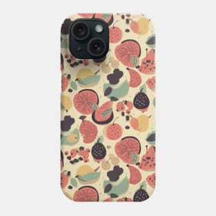 Colorful Fruit Motif in Seamless Pattern V7 Phone Case