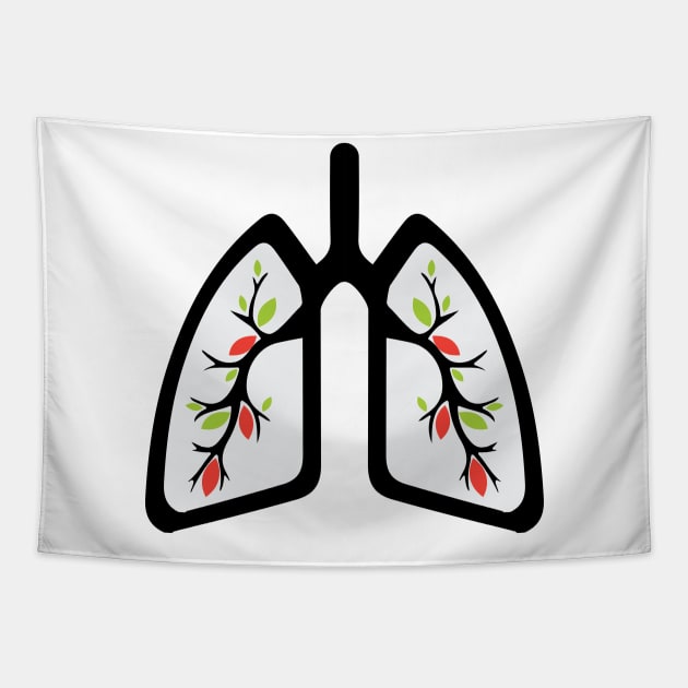 Green Lung Leaves Nature Breathing |Environment Tapestry by Denotation