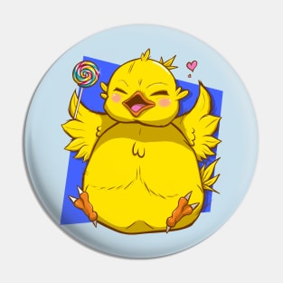 Fat Baby Chocobo Pin