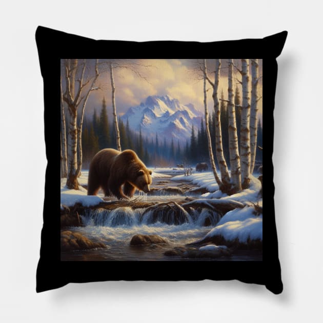 Big Bear . Pillow by Canadaman99