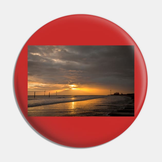 Dawn on the beach Pin by Violaman