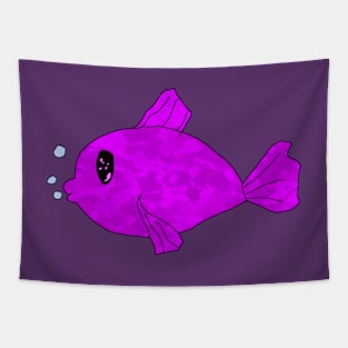 Purple Fish Tapestry