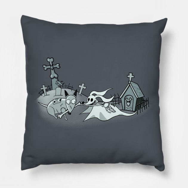 Graveyard Buddies Pillow by manikx