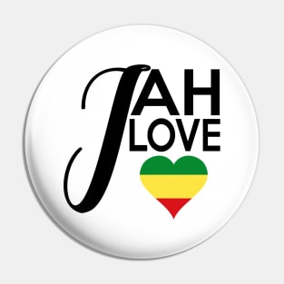 Jah Love Rasta Reggae Rastafari Pin