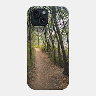 Trail Through the Woods at Sunset Phone Case