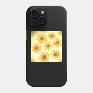 Teasing Tossed Sunflower Phone Case