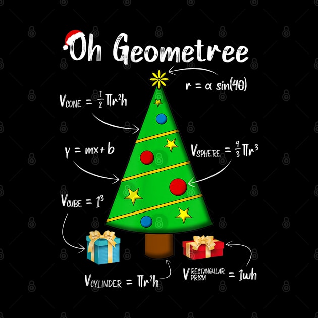 Geometry Math Science Teacher Christmas 2020 Oh Geometree by little.tunny