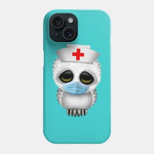 Baby Snowy Owl Nurse Phone Case