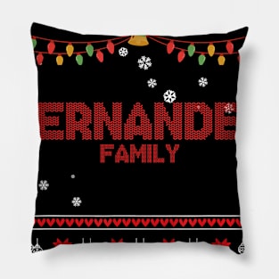 Fernandez Family Christmas, Name Xmas , Merry Christmas, Name , Birthday, Middle name Pillow