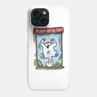 Simons Cat And The Window Funny Phone Case