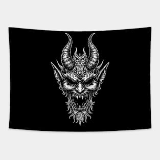 DEVIL'S FACE Tapestry