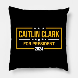 Caitlin Clark 24 For President Pillow