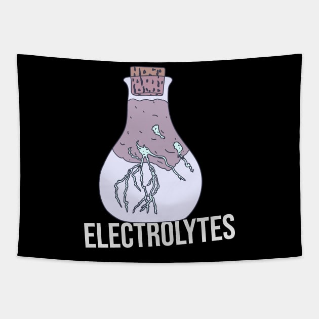 Electrolytes - Lightning in a Bottle Tapestry by DeWinnes