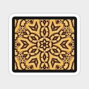 kaleidoscopic picture of something like an Arabic pattern Magnet