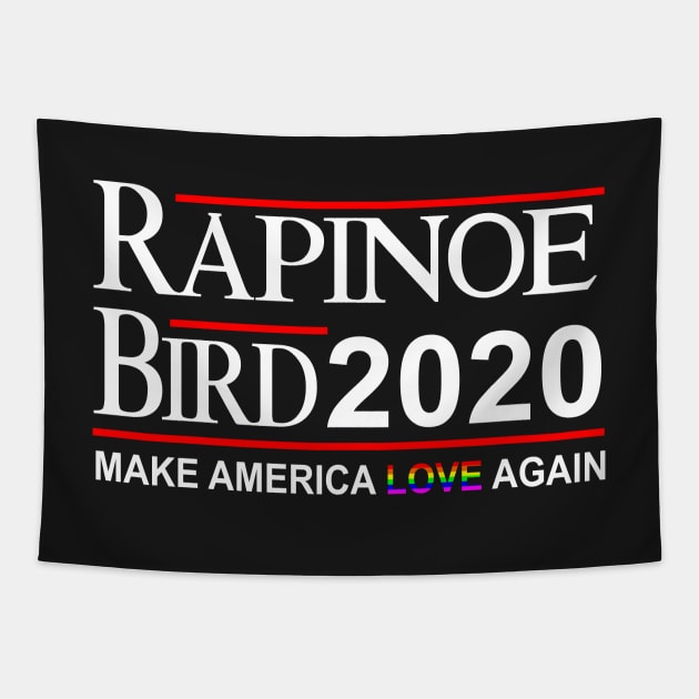 Rapinoe bird 2020 make LOVE again Tapestry by Borton