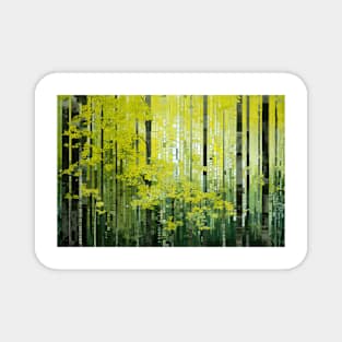 Forest Landscape Art Decor Paint Mosaic Magnet