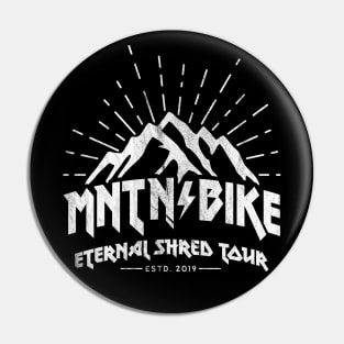 mountain bike mtb gift cycling cyclist heavy metal T-Shirt Pin
