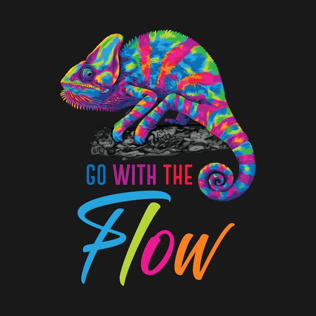 Go With the Flow Chameleon by polliadesign