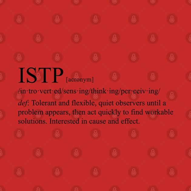 ISTP Personality (Dictionary Style) Light by personalitysecret