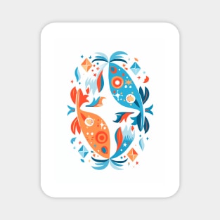 Enchanting Pisces Zodiac Artwork Magnet