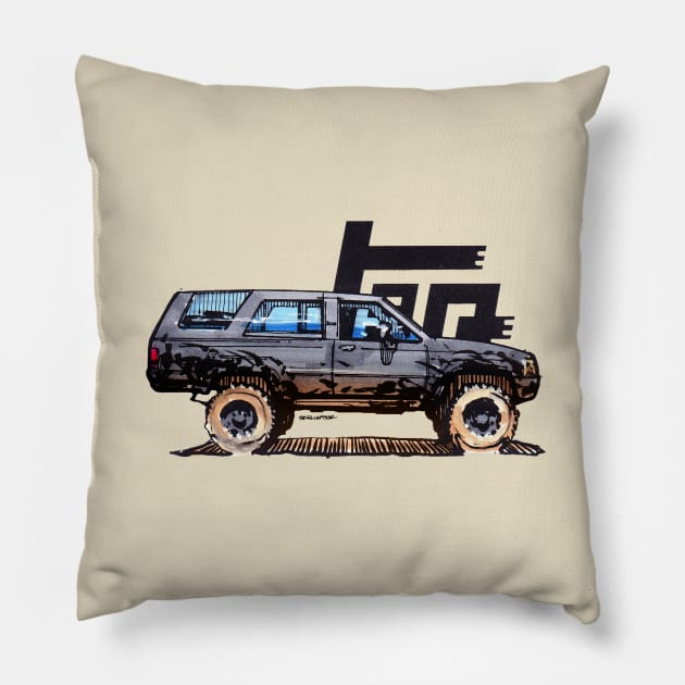 1st Gen 4Runner TRD - Grey Pillow by robert1117