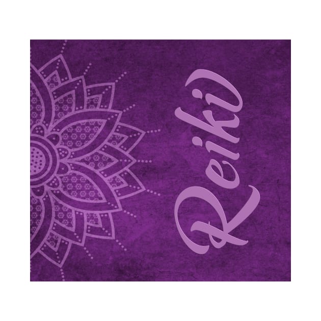 Reiki and Purple Mandala by Opus TShirt