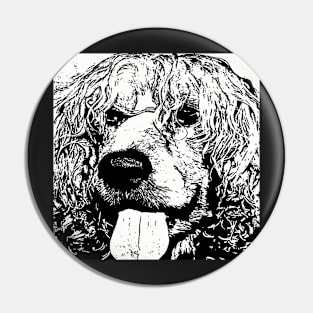 Dog Face #2a Pin