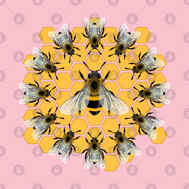 Bee dancing Honeybees by Ricogfx