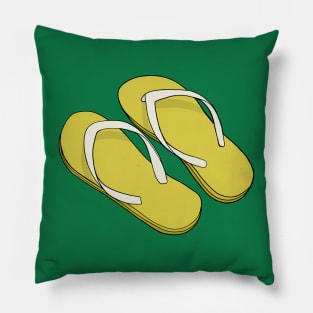 Cool flip flops Pillow