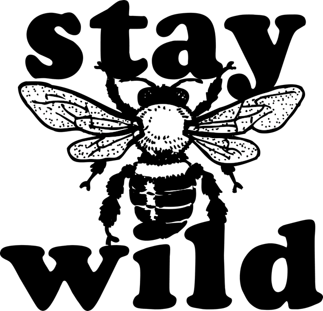 Retro Wild Honey Bee Stay Wild Kids T-Shirt by vintageinspired