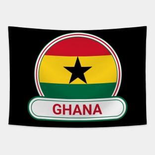 Ghana Country Badge - Ghana Flag Tapestry