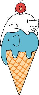 Animal ice cream Magnet