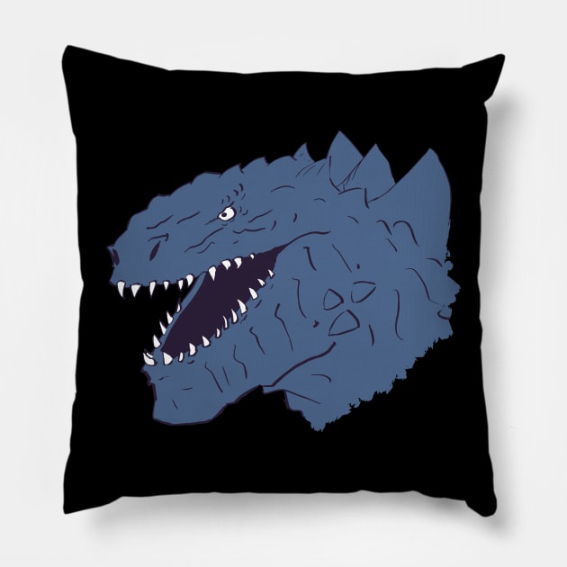 Godzilla 1998 Pillow by sbsiceland