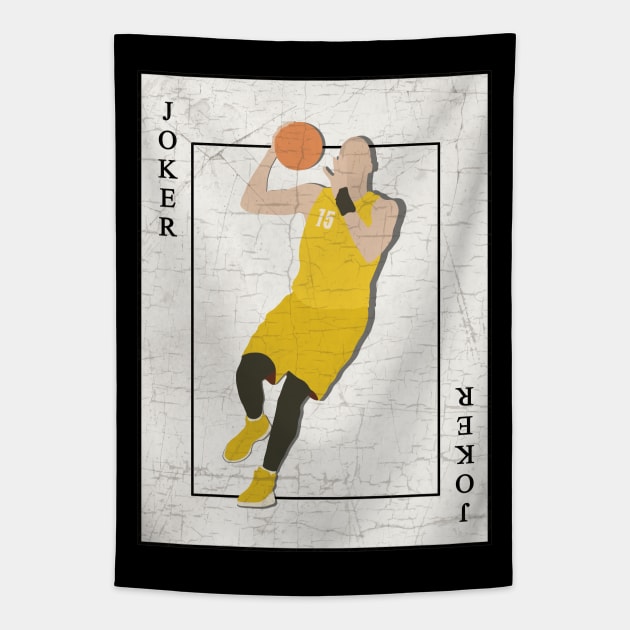 Nikola Jokic - Joker Tapestry by valentinahramov