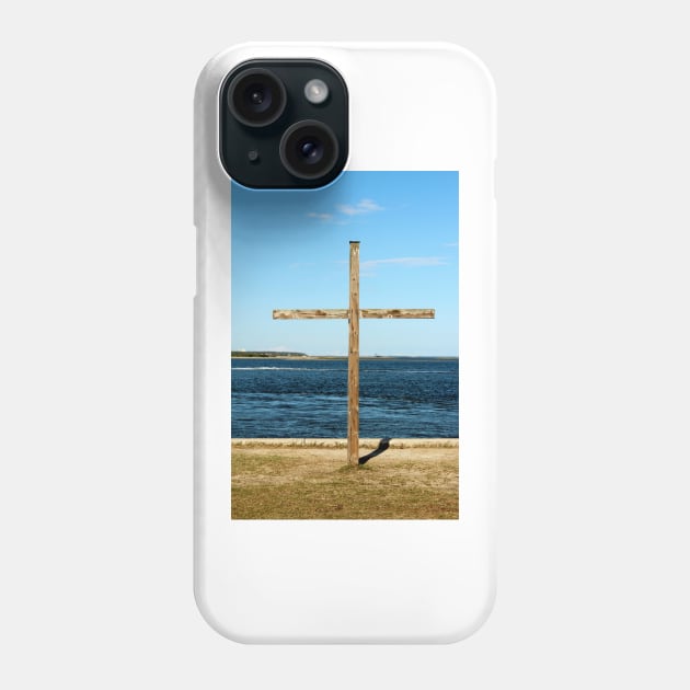 Seaside Cross Phone Case by Cynthia48