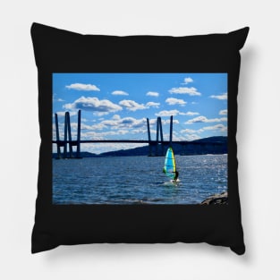 Sailing  On The River Pillow