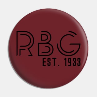 RBG Est 1933 - Ruth Bader Ginsburg - Social Justice - Feminism Pin