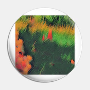 Abstract flower forest Pin